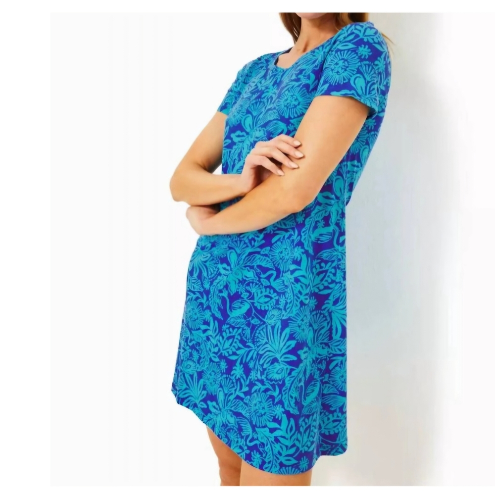 Lilly Pulitzer Blue Tropical Swim Coverup